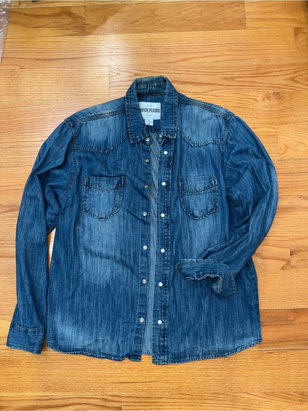 Denim Western Shirt Jacket - Blue